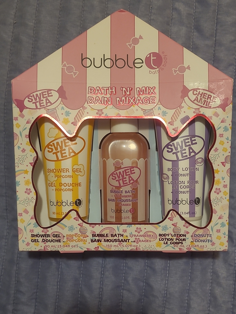 bubble t Swee Tea Pink Kids Bath Gift Set